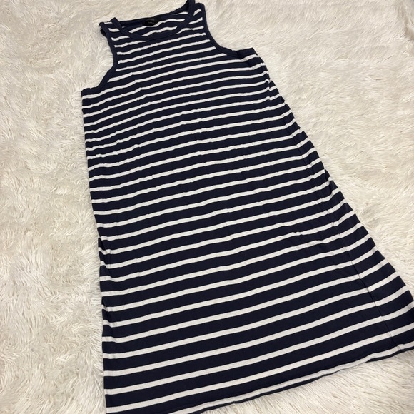 J. Crew Knit Cutaway Mini Striped Nautical Preppy Casual Dress Sz S - Picture 10 of 12